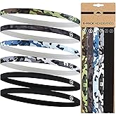 Tough Headwear Thin Elastic Headbands - Sports Headbands for Women & Men - Mens Workout Headband - Running or Soccer Headband