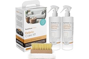 Furniture Clinic Fabric Care Kit | Clean, Protect, & Prevent All Liquid Stains, Odors, and Dirt for Upholstery, Carpet, Furni