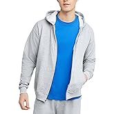 Hanes mens Zip-up Hoodie, Ecosmart Fleece Full-zip Hoodie for Men, Hooded Sweatshirt