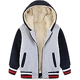 Avsead Kids Boys Sherpa Fleece Lined Jacket Hoodie Sweatshirt Fall Winter Spring Casual Warm Clothes(No Pilling,No Fade)