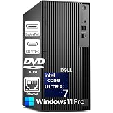 Dell Pro Tower Plus Core Ultra 7 256 32GB DDR5 1TB SSD Desktop Computer | AI Boost with Intel 20-Core up to 5.3GHz 13 TOPS NPU, DVD-RW, Triple 4K DisplayPort, 2 USB-C, Windows 11 Pro