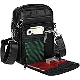 Ariscobull - Leather Small Messenger for Men - Women Shoulder Chest Travel Bag - Crossbody Bag