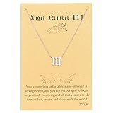 TGOLM Old English 111 Angel Number Pendant Necklace