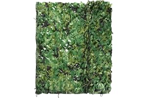 TUPARKA 6.56FT x 9.85FT Woodland Camouflage Netting Oxford Fabric Green Camo for Camping Military Hunting Shooting Hide Garde