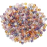 uxcell 2000 Pcs Glass Seed Beads Bulk, 3mm Mini Loose Glass Bugle Beads for DIY Earrings, Necklaces, Bracelets, Jewelry Making, Mixed Colors