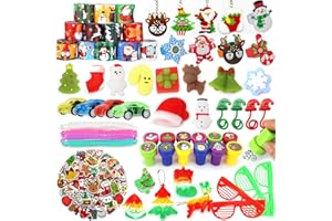 ANPHILE Christmas Party Favors for Kids, Christmas Gifts for Students, Stocking Stuffers Bulk Goodie Bag Stuffers Prizes Treasure Box Toys for Class,Classroom Christmas Gifts for Students