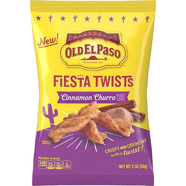 OLD EL PASO FIESTA TWISTS, CINNAMON CHURRO, CRISPY...