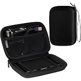 MoKo 5-Inch GPS Carrying Case for Garmin, Tomtom &amp; Magellan, Black | Hard Shell Protection, Shock-absorbing Oxford Fabric, Soft Velvet Lining, Mesh Pocket for Accessories