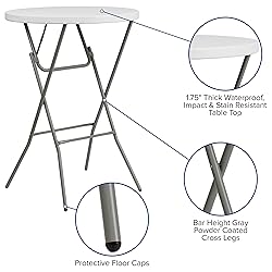 Flash Furniture 32" Round Folding Bar Height Tables