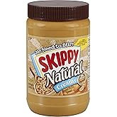 SKIPPY Natural Creamy Peanut Butter Spread, Plant Based Protein, 40oz x1 | 4 Ingredients, 7g Protein / serving, Gluten-free. Perfect for Dipping, Protein Snacks, Adult &amp; Kids Snacks, Kids Lunch