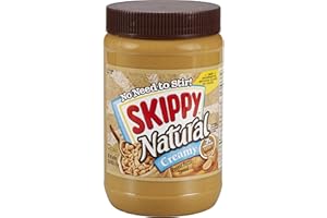 SKIPPY Natural Creamy Peanut Butter, 7 g Protein Per Serving, 40 Ounce