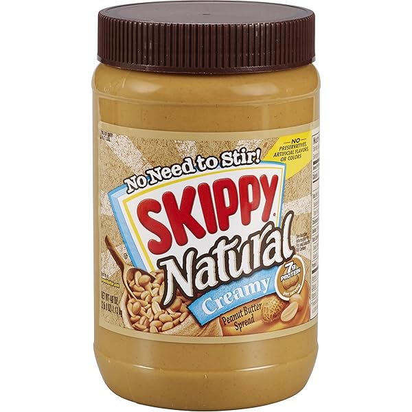 SKIPPY NATURAL CREAMY PEANUT BUTTER, 7 G PROTEIN PER SERVING, 40 OUNCE