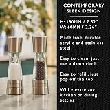 Cole & Mason Derwent Salt & Pepper Mills Gift Set Stainless Steel Acrylic 190 mm view 3
