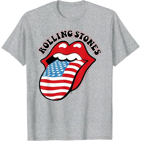 The Rolling Stones Men's Vintage British Tongue with Soft Hand Inks Sh - Ooh La La Factory