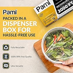PAMI Clear Plastic Wrap for Food 12" X