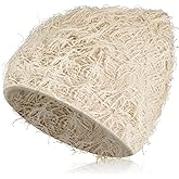 Chuarry Distressed Knitted Beanie Fuzzy Winter Hats Thick Warm Y2k Beanie Snow Knit Cap Skull for Women Men