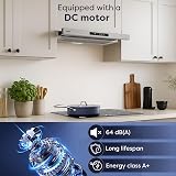 CIARRA CBCS6909A Telescopic Cooker Hood 60cm 600m³/h Ducted & Recirculation view 3