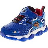 Sesame Street Sneakers with Lights - Lightweight Breathable Running Tennis Athletic Shoes for Girls and Boys (Sizes: 5-10 Toddler Kids)