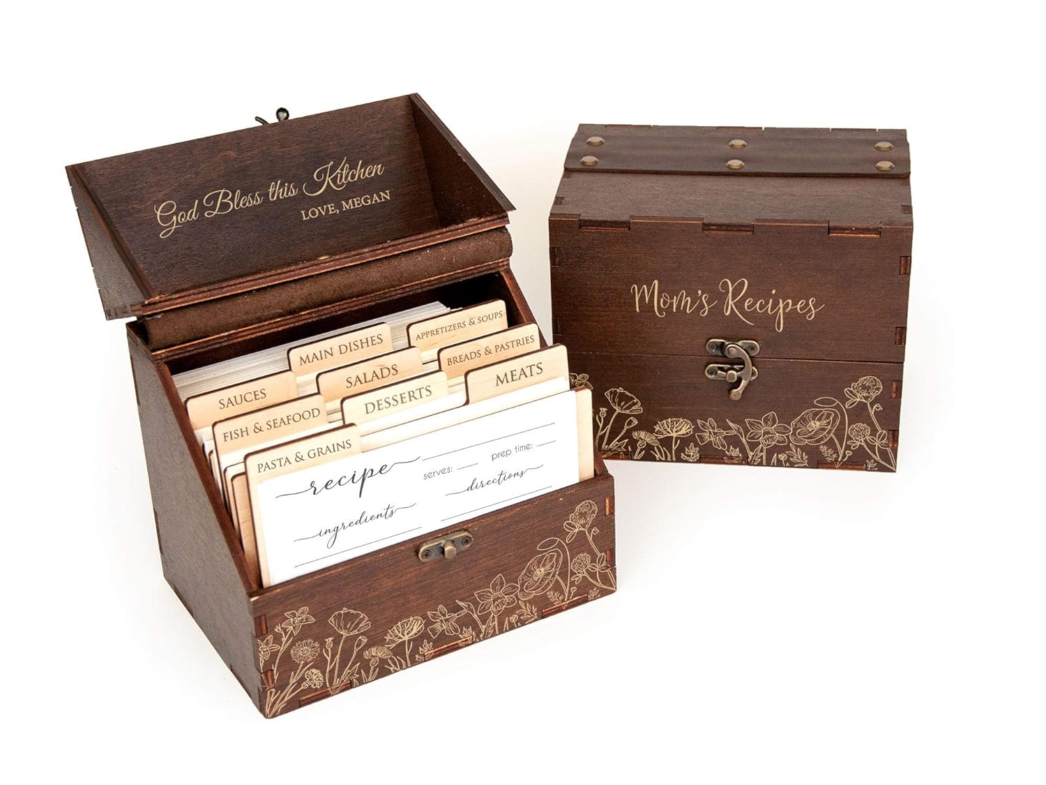 Wedding Recipe Card Holder 4x6 Love Birds Branch 4x6 Engraved Recipe Box  Bridal Shower Gift Personalized Custom Wood Burned Recipe Box Gift  dexis-iberica Recipe Boxes Home & Living