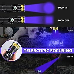 DARKDAWN UV 365nm Black Lights Flashlights USB