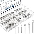Seept 120 Pcs Cotter Pins 6-Values Cotter Pin Assortment Kit 304 Stainless Steel Cotter Pins Hitch Pin Clip Tractor Cotter Pin Used for Hitch Pin Lock System, Trucks, Engine Hardware Pin
