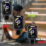 AUPHY Rechargeable Clip-On Tuner Guitar Ukulele Violin 440Hz LED Display view 4