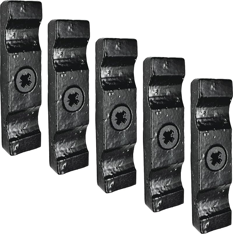 IRONTITE 5Pc Black Turn Button Latch 50mm Cupboard Cabinet Fastener Screws