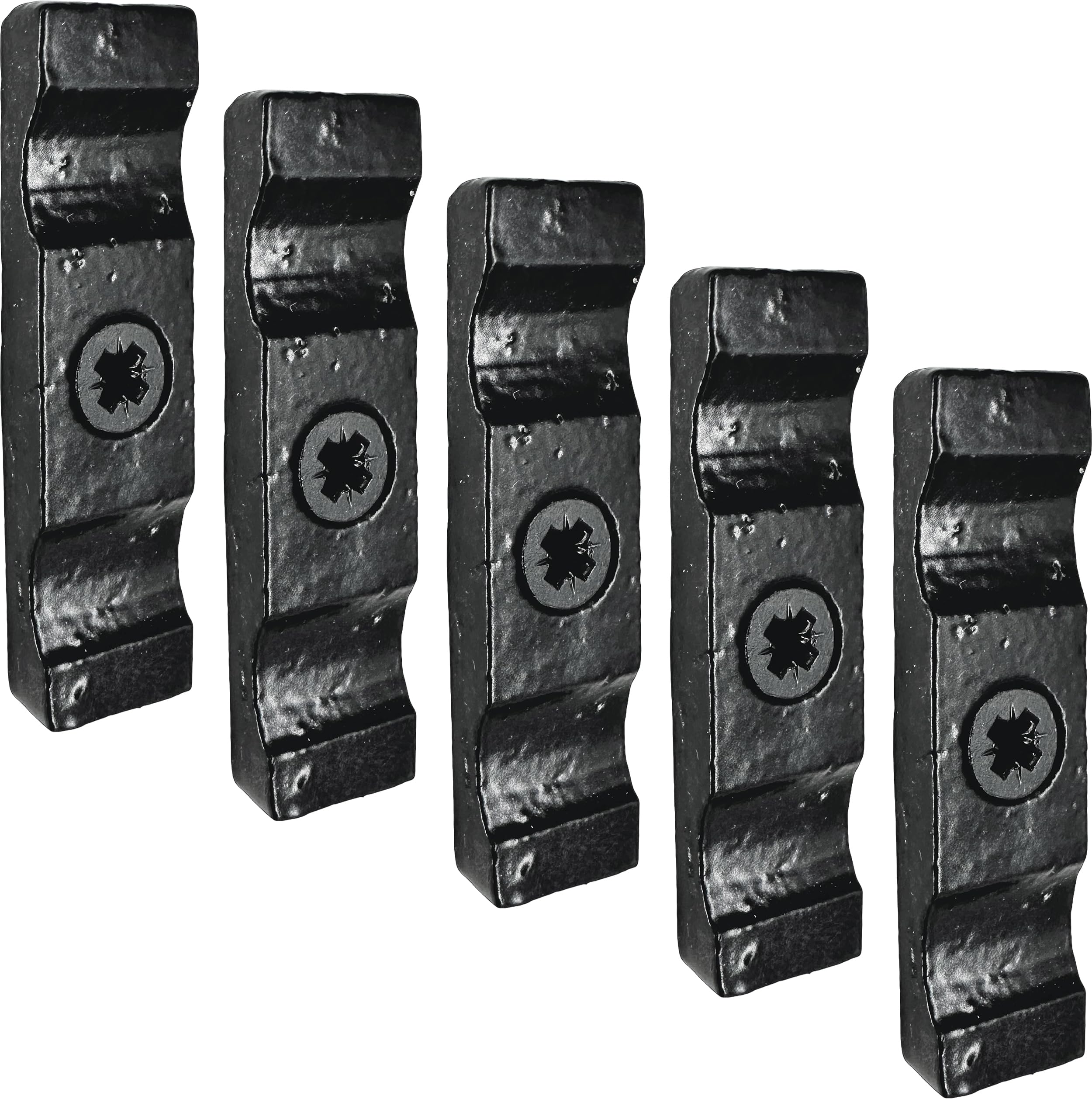 IRONTITE® 5Pc Black Turn Button Latch 50mm (2") Turn Buttons, Cupboard Latch, Turn Button Fastener Cabinet Latch, Screws Included, Internal Or External Use Turn Latch.