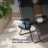 LIVIVO Set of 2 Clip On Cup Holders for Sun Lounger & Camping Chair view 2