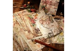 FMOACEN 400 PCS Scrapbook Paper Journaling Scrapbooking Supplies Kit Aesthetic Decorative Craft Paper Cottagecore Picture Frames Aesthetic Decor Art Collage Album