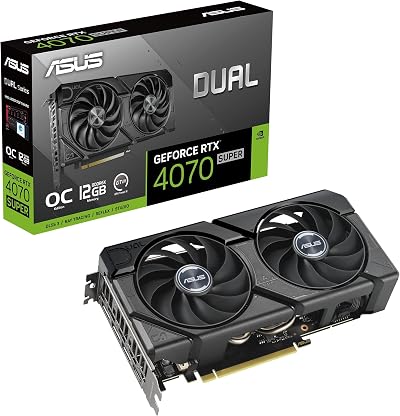 ASUS GeForce RTX 4070 Super 12G DUAL EVO OC Gaming Graphics Card