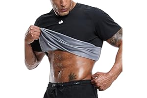 HOTSUIT Sauna Shirt for Men Weight Loss Heat Trapping Vest Workout Sweat Suits Fat burning Tops for Gym Exercise Boxing