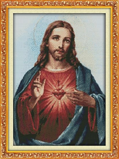 Jesus Cross Stitch Pattern Cross Stitch Patterns Ann logan10 free patterns onlinejesus with children345