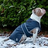 Ancol Muddy Paws All Weather Stormguard Coat Navy Blue Small 30cm view 4