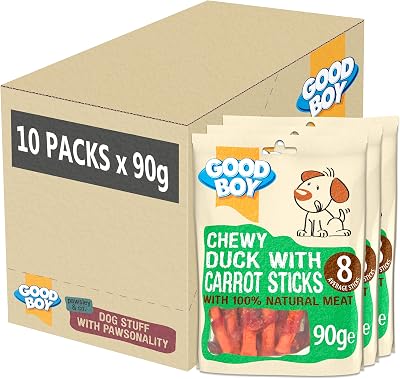 Good Boy Duck with Carrot Sticks Dog Treats 90g Case of 10