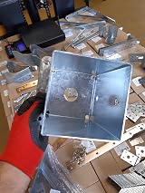LLB Bolt Down Square Bracket 100mm x 100mm Post Base Heavy Duty Galvanised view 5
