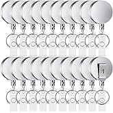 Leelosp 20 Pack Heavy Duty Retractable Badge Holder Reel Metal ID Badge Holder with Belt Clip Keyring Retractable Clip Bulk Card for Work Employee Doctor Nurse Gifts (Glossy Silver)