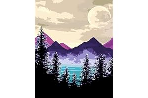 FILASLFT Paint by Number for Adults,Paint by Numbers for Beginner,Paint by Number for Adults,Paint by Number DIY Beautiful Scenery for Gift Home Wall Decor16X20 Inch.