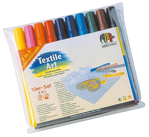 Nerchau 140410 - Stoffmalstifte 10er Set