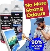 Zieler Premium Low Odour Protective Varnish Spray Clear Gloss 400ml view 3