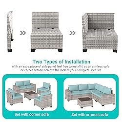 Muphyers 13-Piece Outdoor Patio Furniture Set with