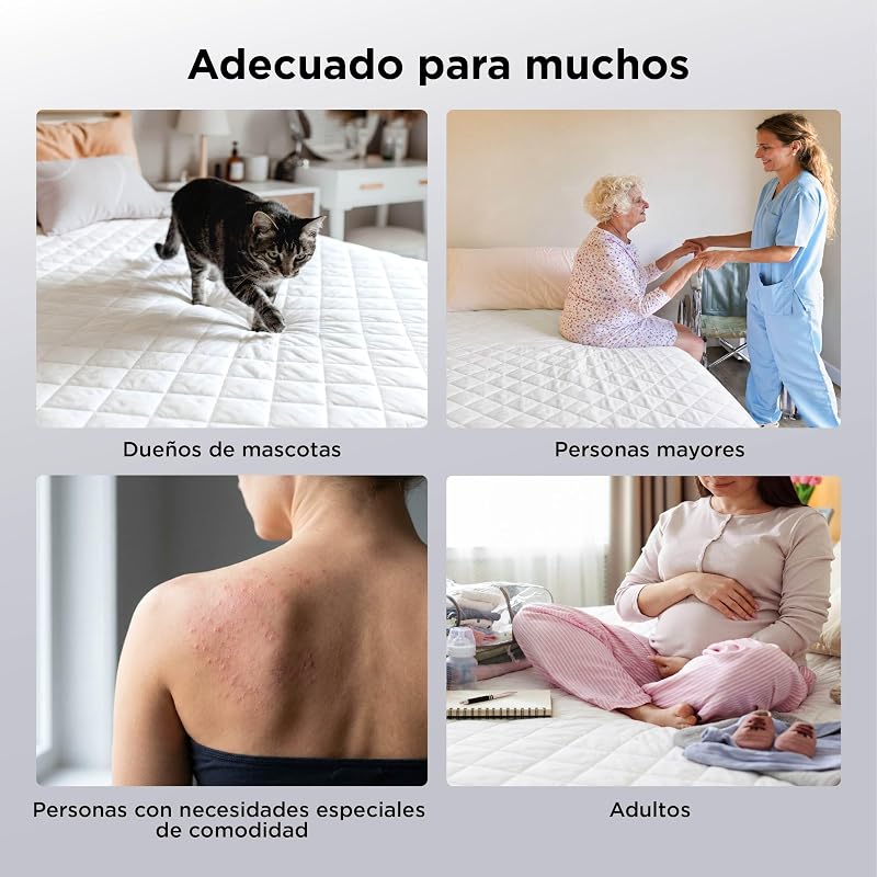 Protector Colchón Impermeable 140x200 - Cubre Colchon hasta 40cm