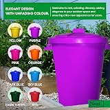 Neat. 90L Large Purple Plastic Bin with Lid, Heavy Duty Indoor Outdoor view 3