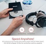 Verbatim Portable DVD Drive USB Powered Slim External CD DVD Burner view 4
