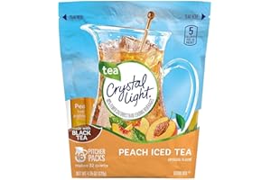 Crystal Light Tea Sticks, Peach, 16 Count/32 Quarts