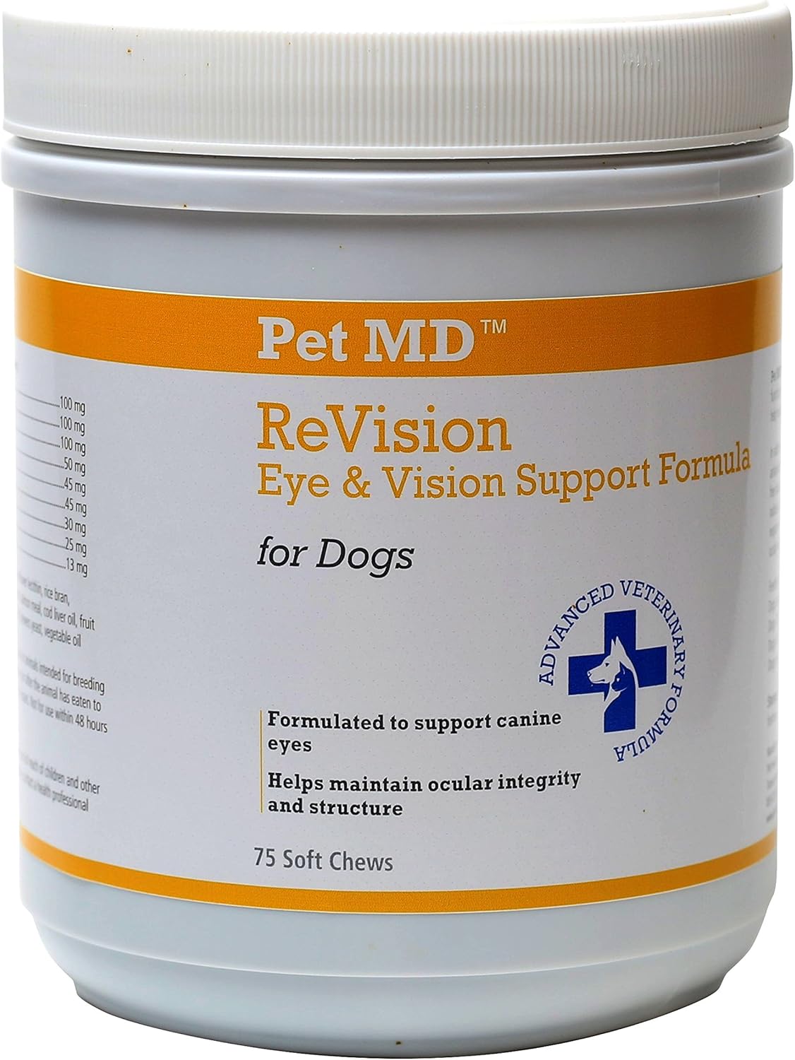 Pet MD ReVision Dog Vision Support Eye Supplement and Vitamins