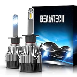 BEAMTECH H1 Fog Light Bulbs 6500K White Fog Bulb