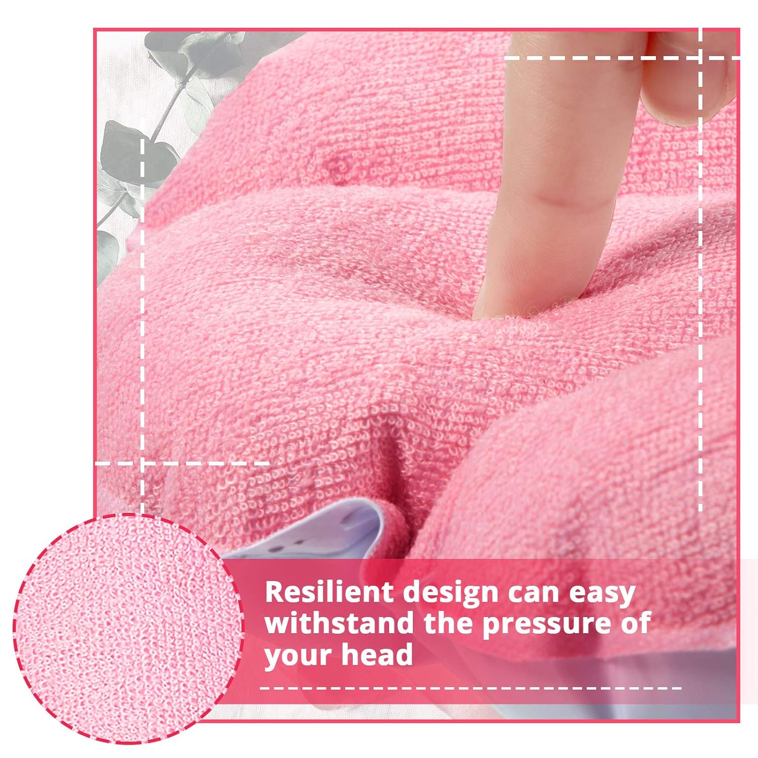 3 Pieces Inflatable Bath Pillow with Suction Cups, Terry Cloth Covered Bath Pillow Shell Shape Bathtub Spa Pillow Comfortable Soft Bath Cushion, Neck Support for Bathtub, Hot Tub (Pink, Green, White) : Beauty