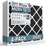 BNX TruFilter 20x22x1 MERV 12 Odor Defense