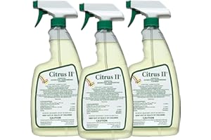 Citrus II Hospital Germicidal Deodorizing Cleaner - Fresh Citrus Scent - Disinfecting Spray Cleaner - 22 Fl Oz - Pack of 3